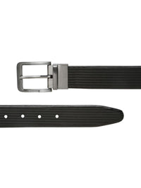 Teakwood Leathers Men Textured Leather Reversible Formal Belt