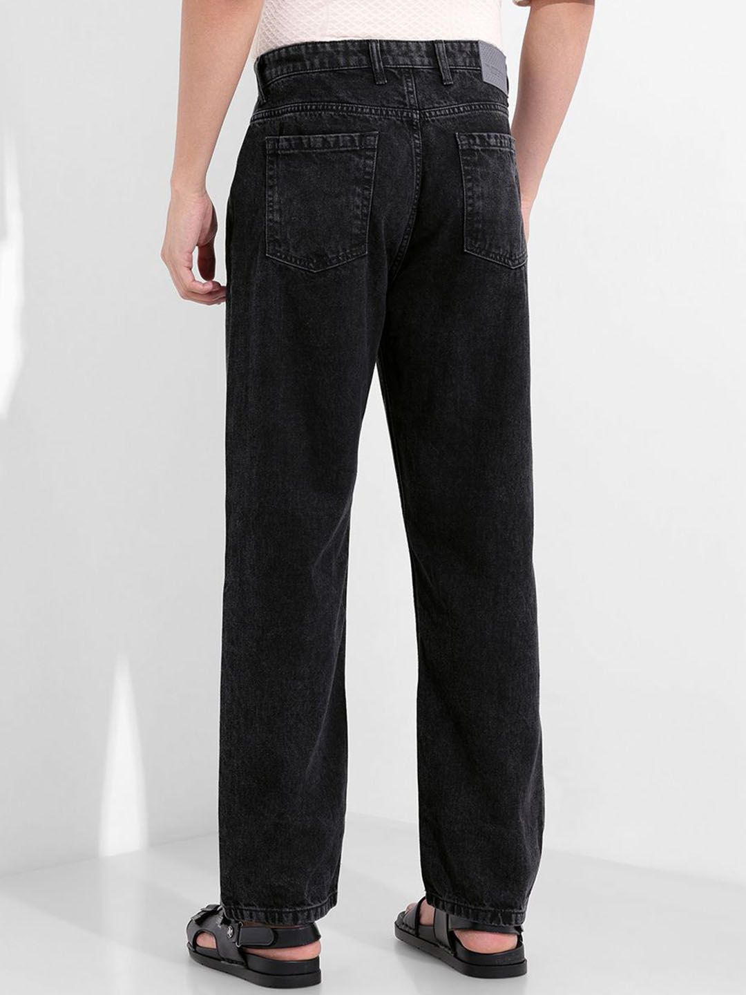 The Indian Garage Co Men Relaxed Fit Mid-Rise Cotton Light Fade Jeans