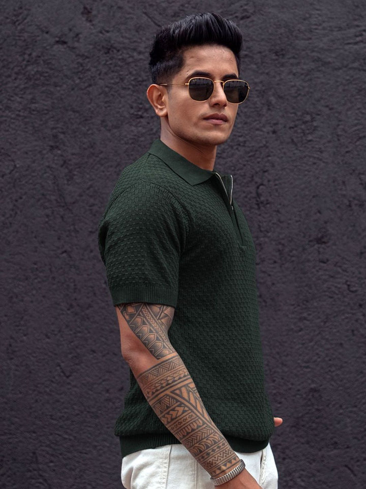 Powerlook Men Polo Collar T-shirt
