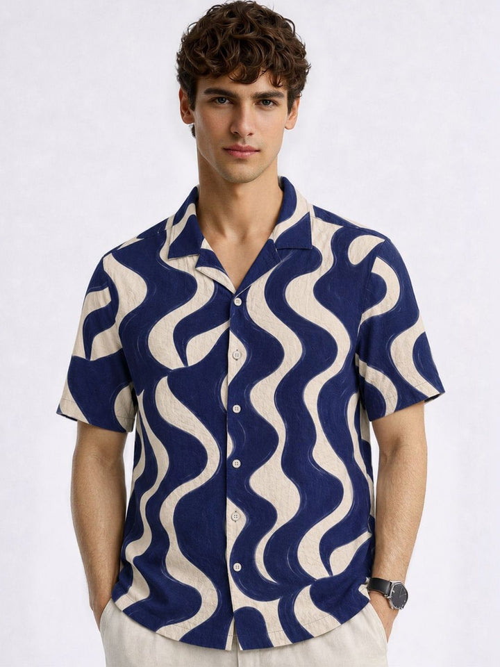 ADRO Men Relaxed Printed Casual Shirt