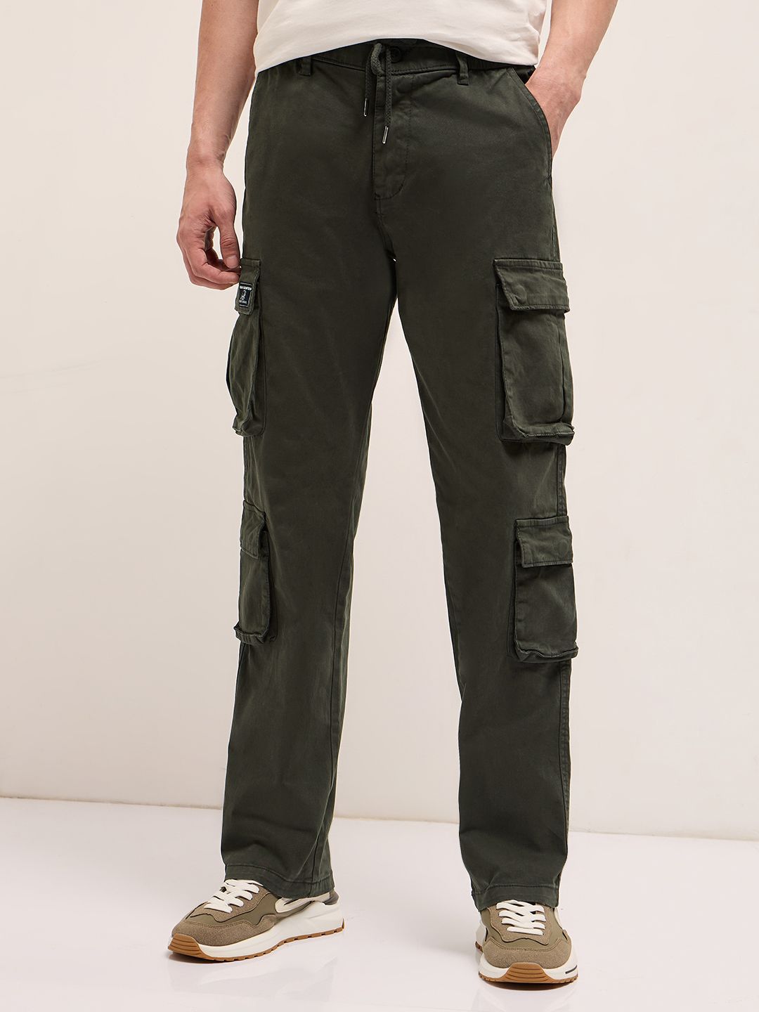 THE BEAR HOUSE Men Cotton Regular Fit Cargos