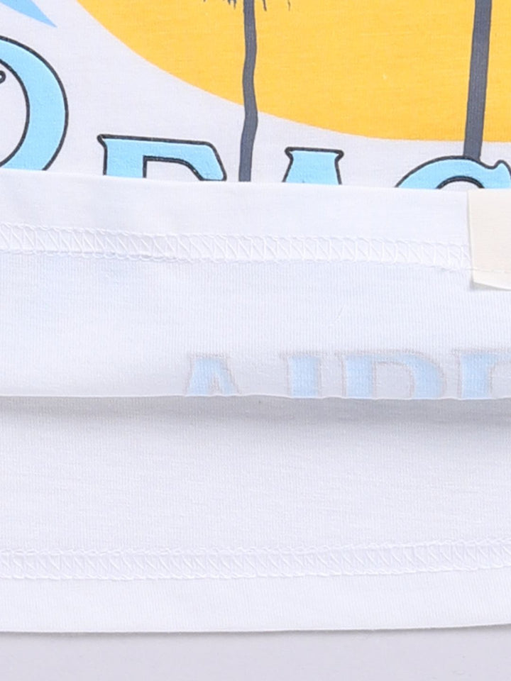 Happy Faces Boys Printed Pure Cotton T-shirt