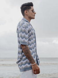 Powerlook Men Semi Sheer Printed Casual Shirt