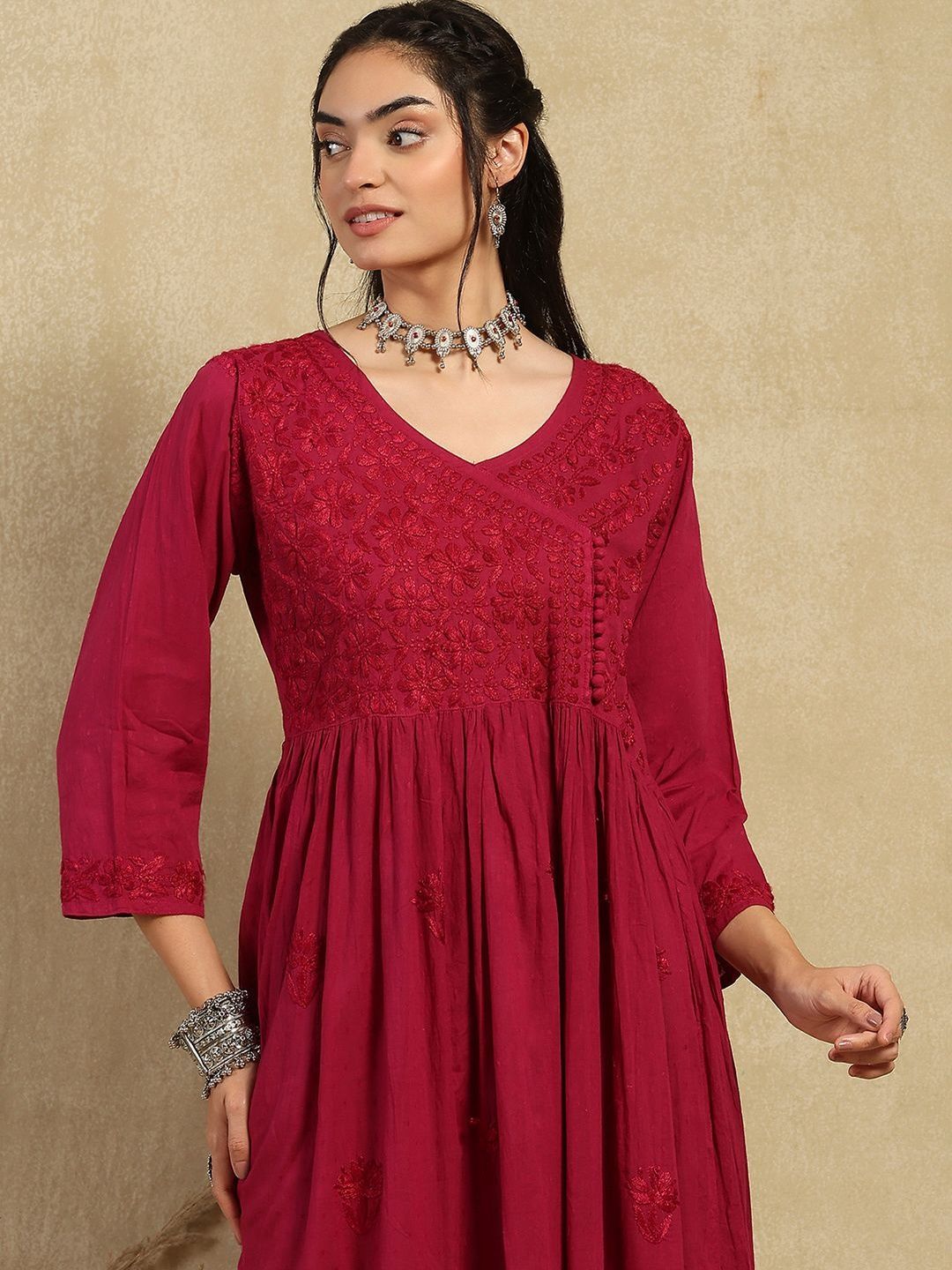 Rumah Wanita Chikankari Kurta Chikankari