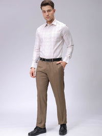 The Indian Garage Co. X Luxe Men Spread Collar Checked Slim Fit Formal Shirt