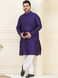 Kurta Lurus Kolar Mandarin Rekaan Tenun SOJANYA PLUS dengan Piyama