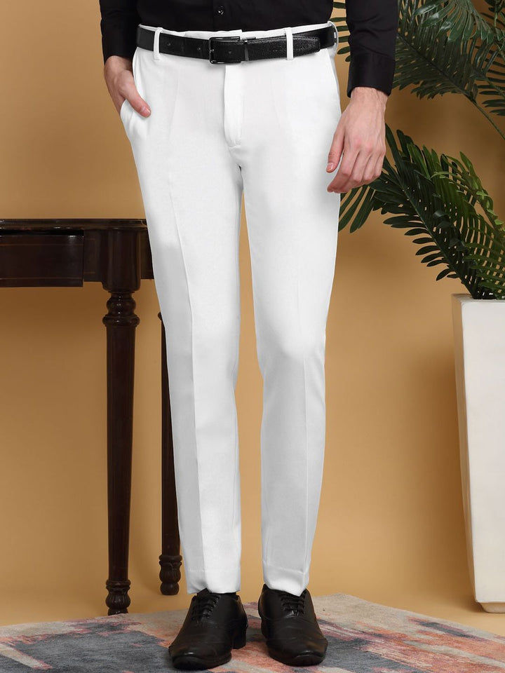 KLOTTHE Men Mid-Rise Slim Fit Formal Trouser