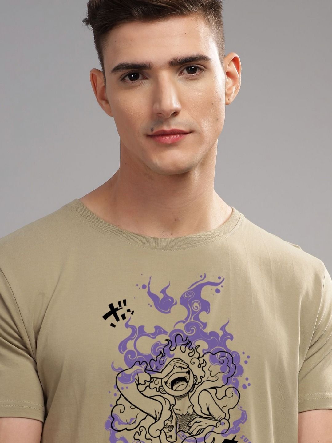 ADRO Men Typography Printed Applique T-shirt