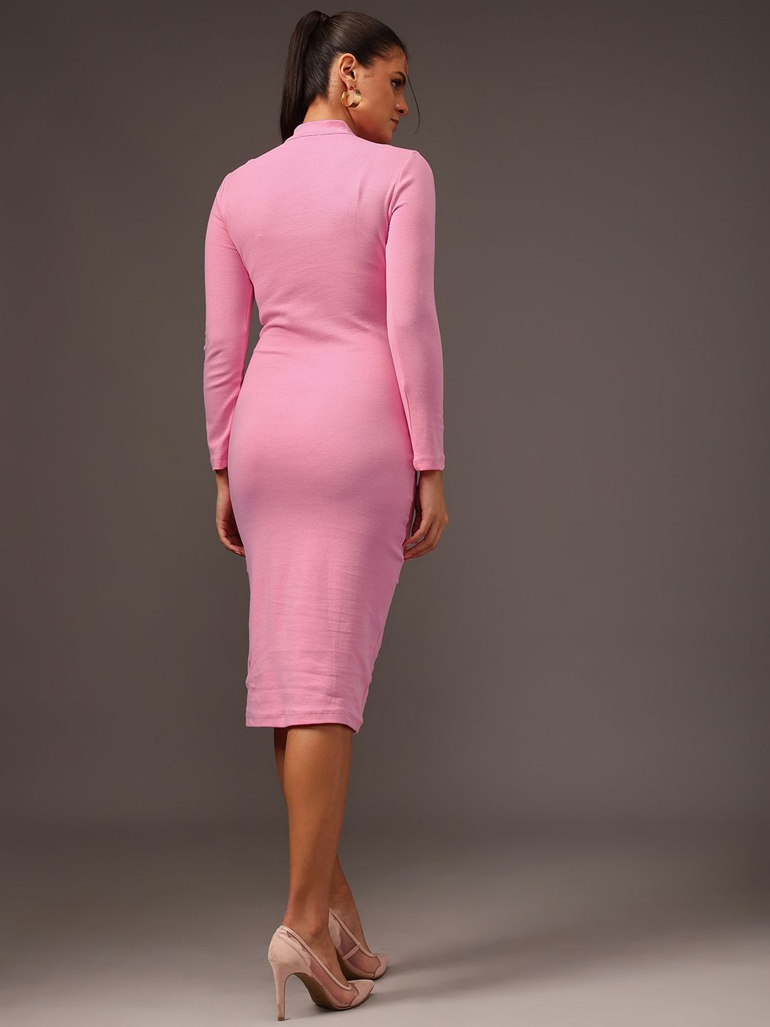 STREET 9 Women Cotton Bodycon Midi Dress