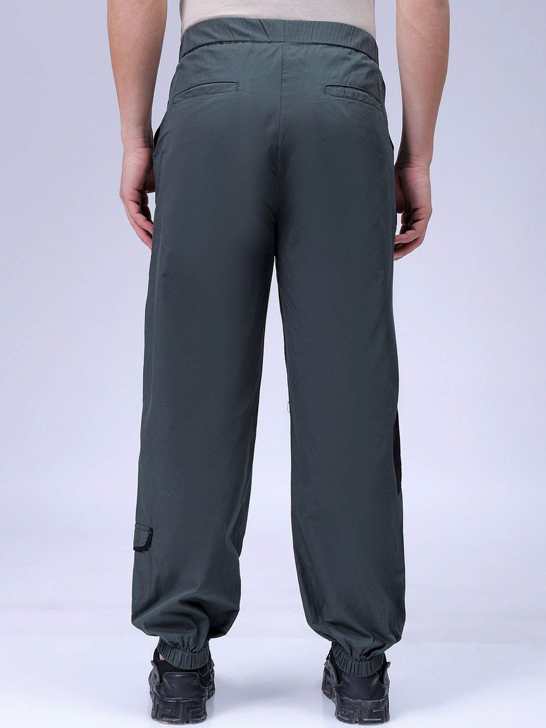The Indian Garage Co Men Loose Fit Pure Cotton Mid-Rise Jogger
