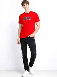 ADRO Men Typography Printed T-shirt