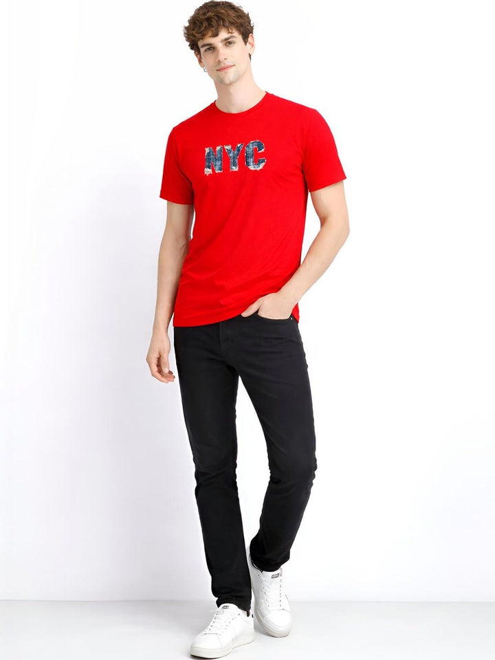 ADRO Men Typography Printed T-shirt