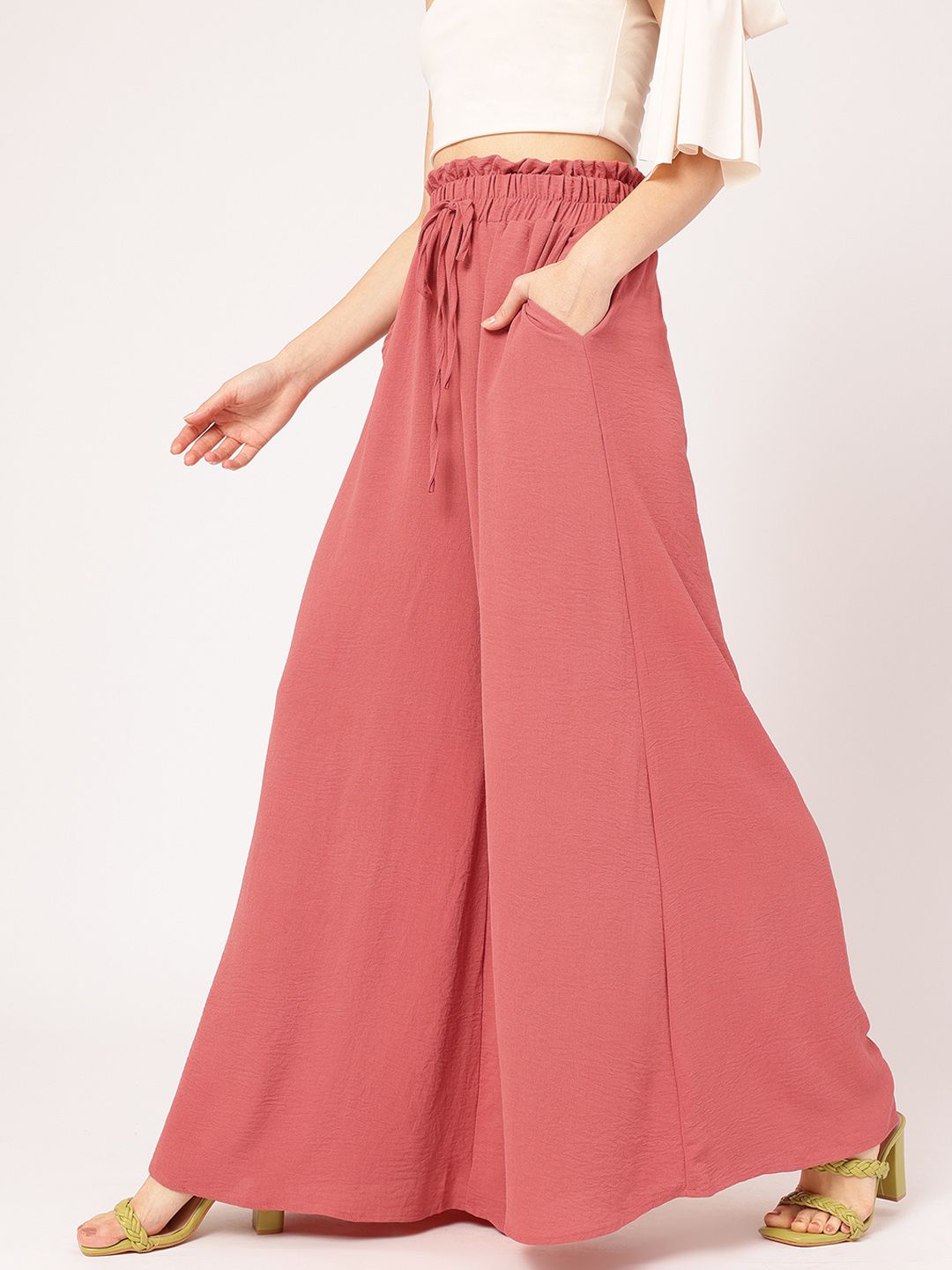DressBerry Women The Flare Flair High-Waist Trousers