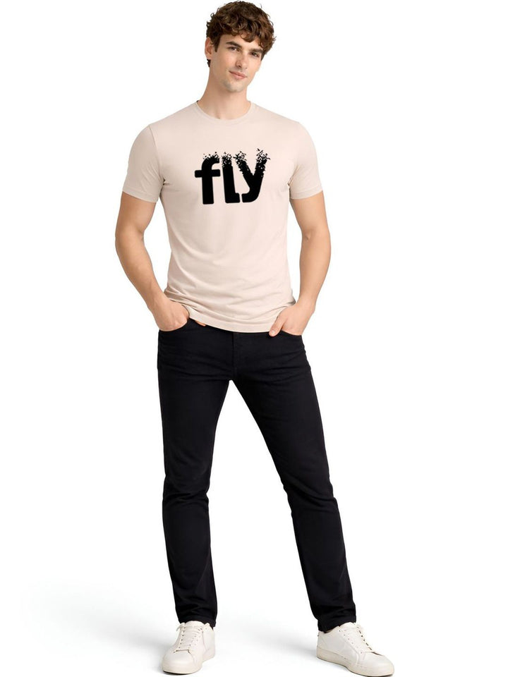 ADRO Men Typography Printed T-shirt