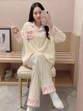 DressBerry Women Self Design Lapel Collar Night Suits