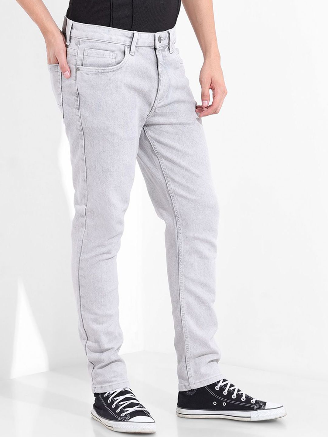 The Indian Garage Co Men Slim Fit Mid-Rise Jeans