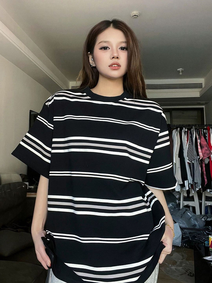 DressBerry Striped Cotton Tshirts
