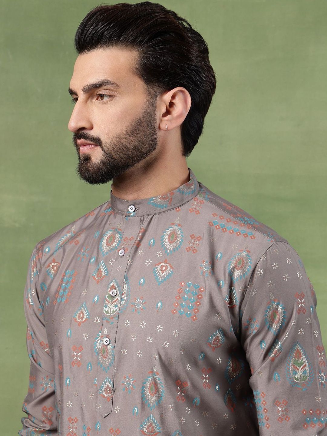 SOJANYA Men Bandhani Printed Kurta