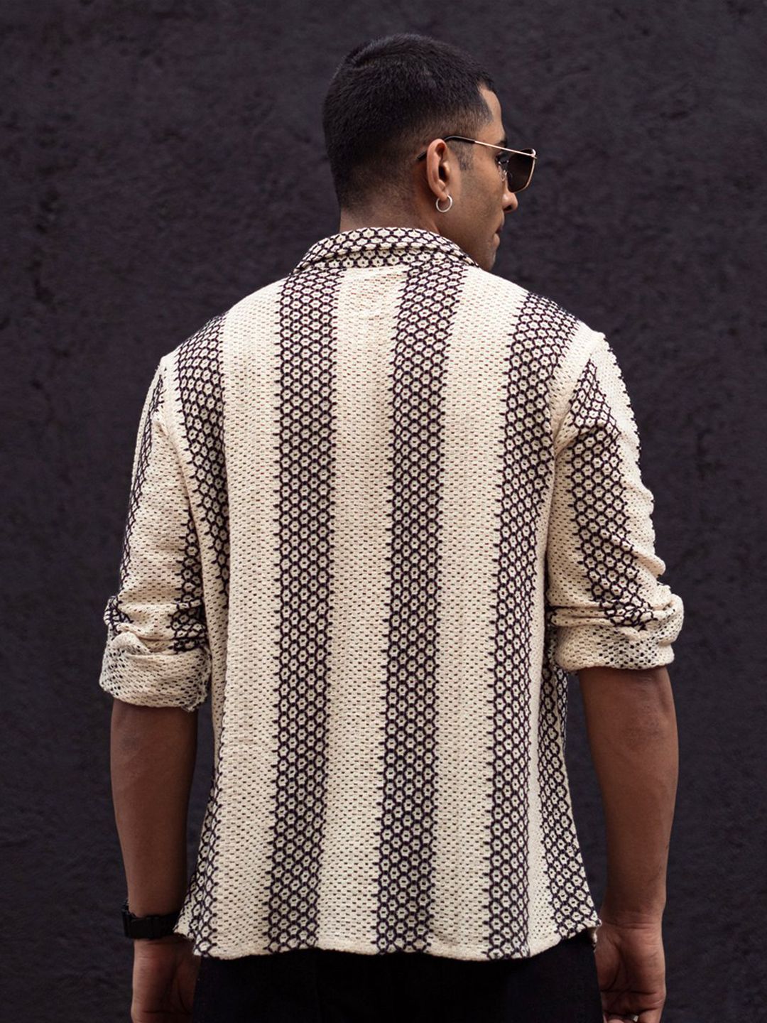 Powerlook Men Geometric Printed Spread Collar India Slim Casual Shirt