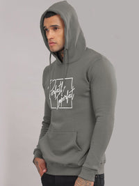 ADRO Men Printed Hooded Sweatshirt Lengan Panjang
