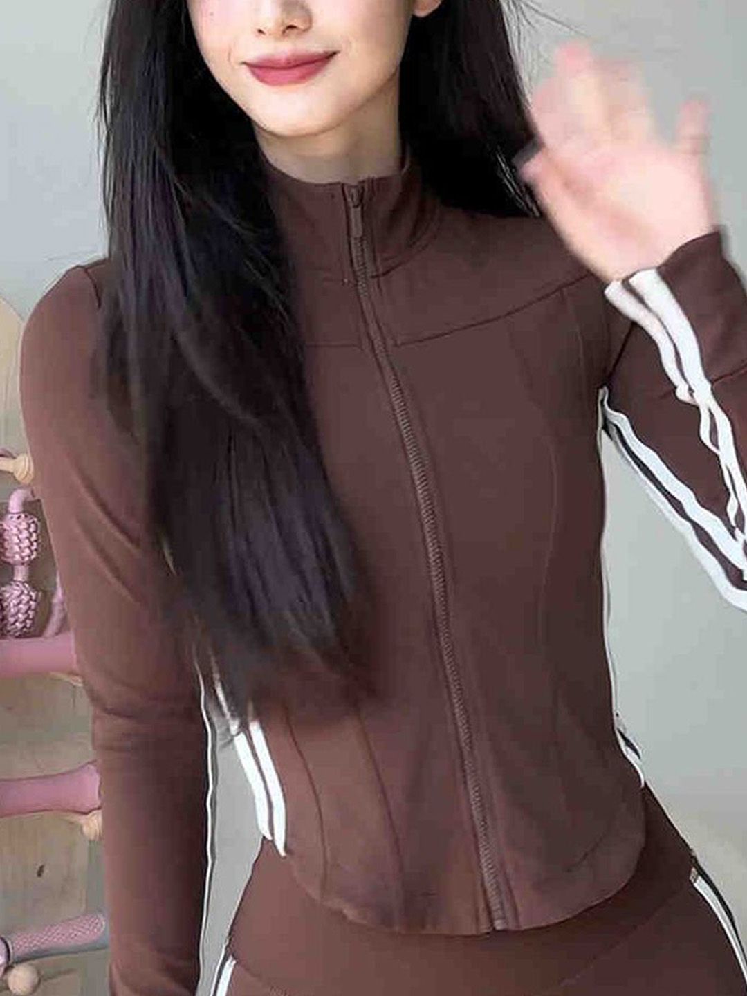 HRX by Hrithik Roshan Long Sleeves Top & Tights Co-Ord Set