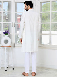 See Designs Men Geometric Embroidered Kurta with Pyjama