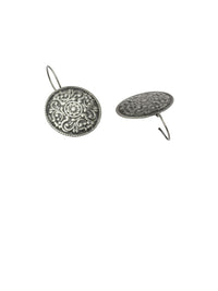 Anouk Silver-Plated Circular Drop Earrings