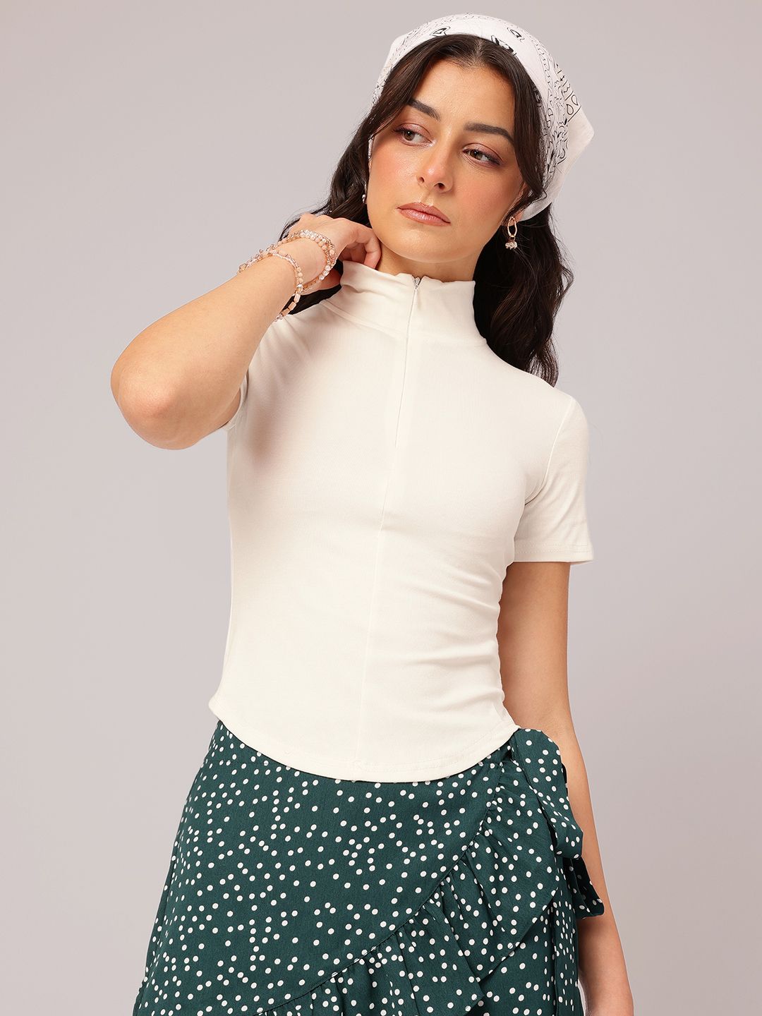 DressBerry Neckline Nectar Fitted Top