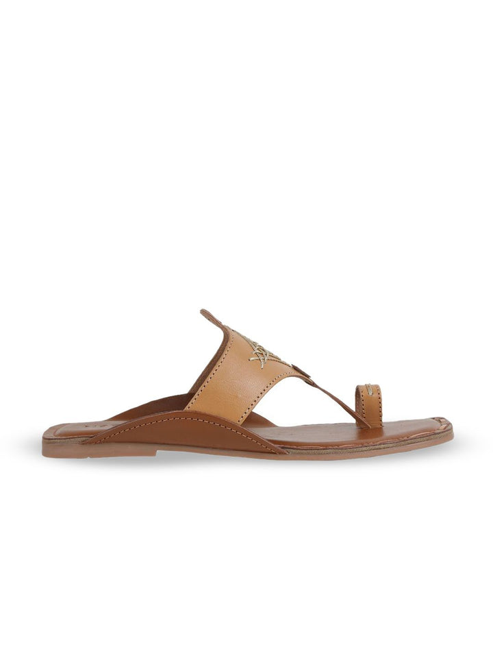 Mochi Embellished Leather Wedge with