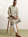 Anouk Men Floral Printed Regular Kurta with Trousers