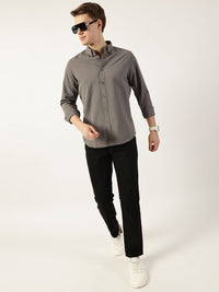 Thomas Scott Men Smart Button-Down Collar Textured Slim Fit Casual Shirt