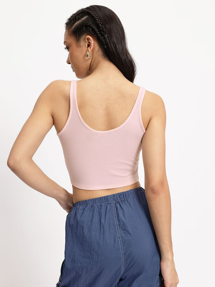 DressBerry Urban Texture Crop Top