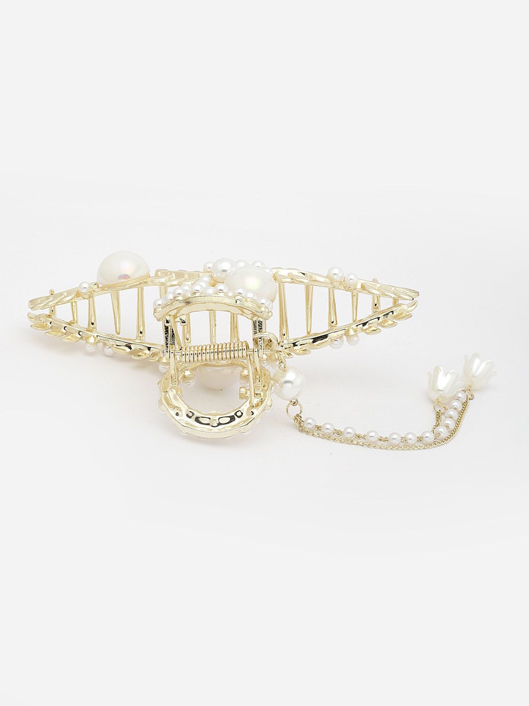 PANASH Women Pearls Embellished Claw Clip