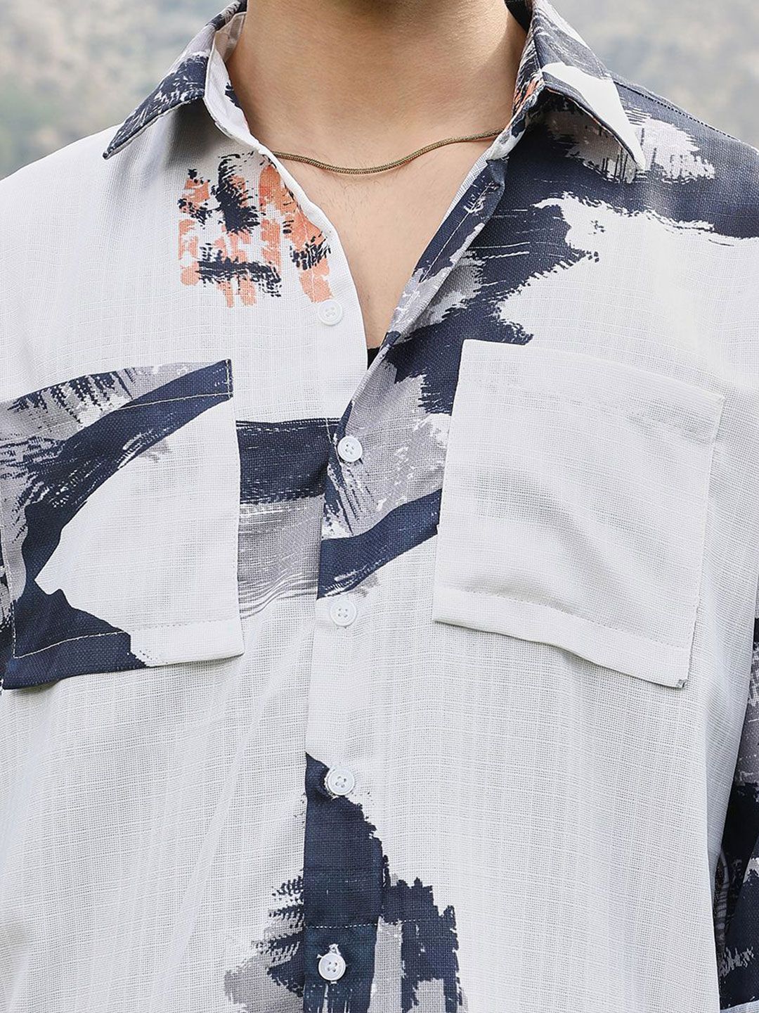 Campus Sutra Men Comfort Opaque Printed Casual Shirt