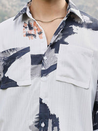 Campus Sutra Men Comfort Opaque Printed Casual Shirt