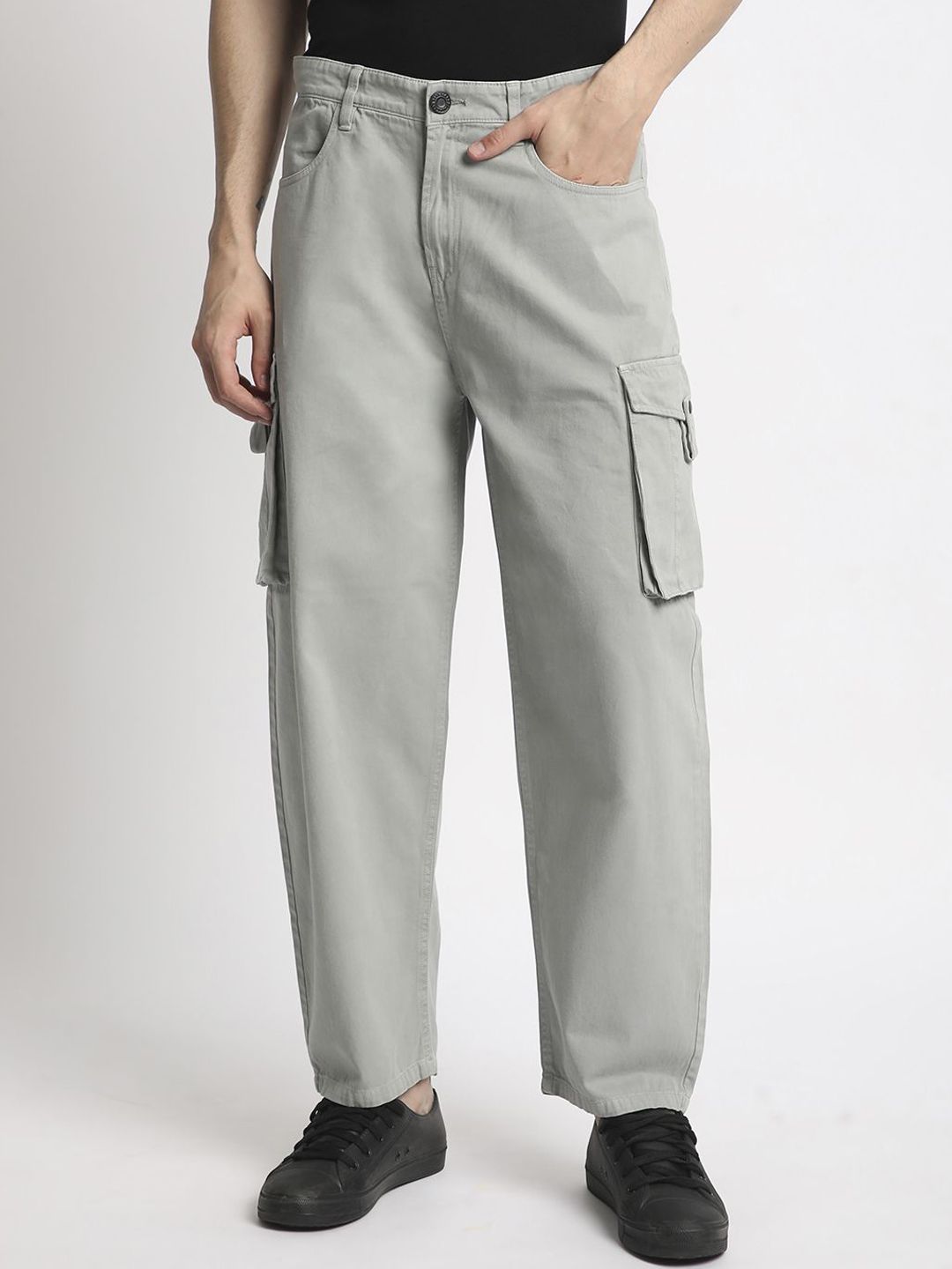 Bene Kleed Men Classic Loose Fit Cargos Trouser