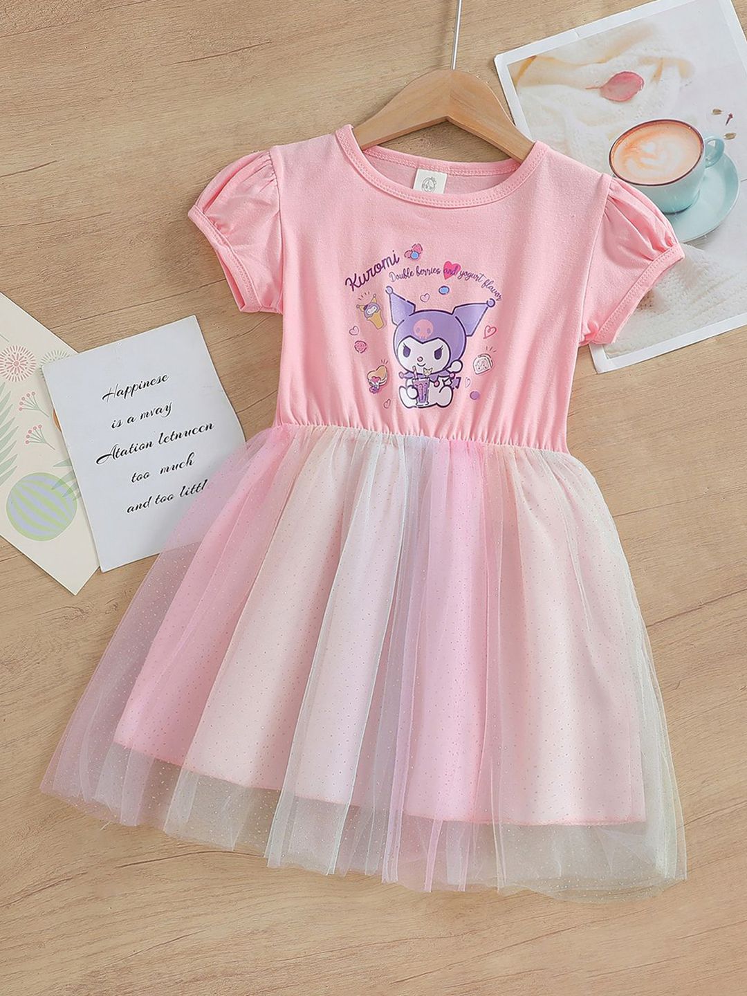 YK Print Fit & Flare Dress