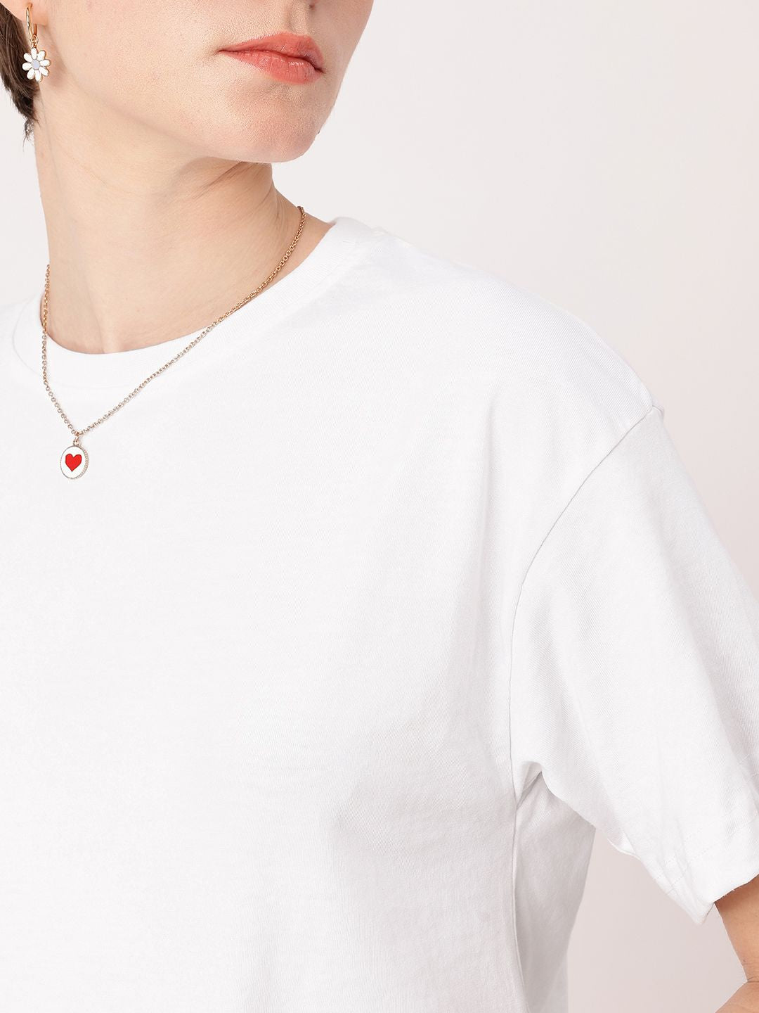 DressBerry Delightful Serendipitous Paws Printed Boxy T-shirt