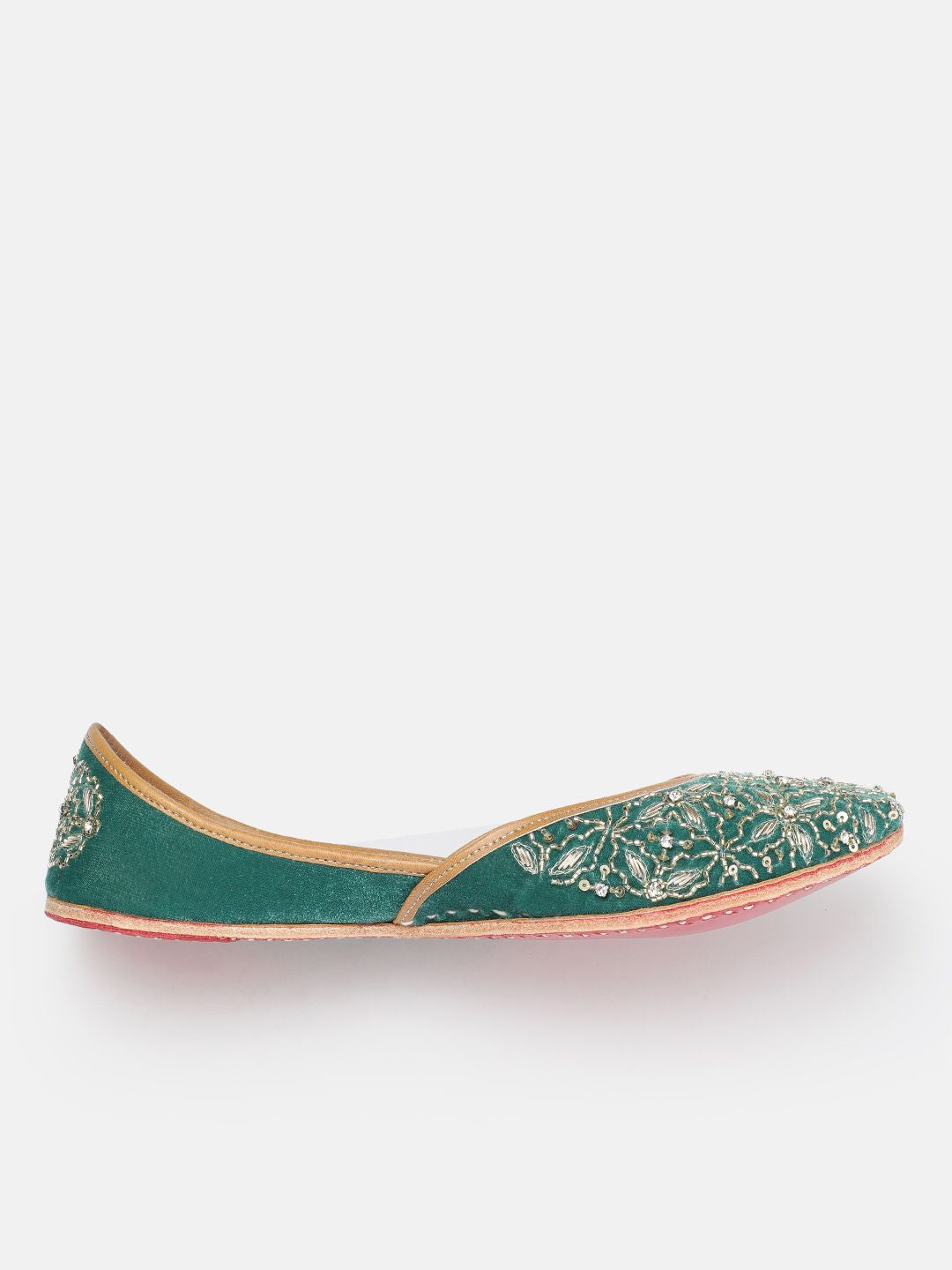 House of Pataudi Women Ethnic Embellished Mojaris