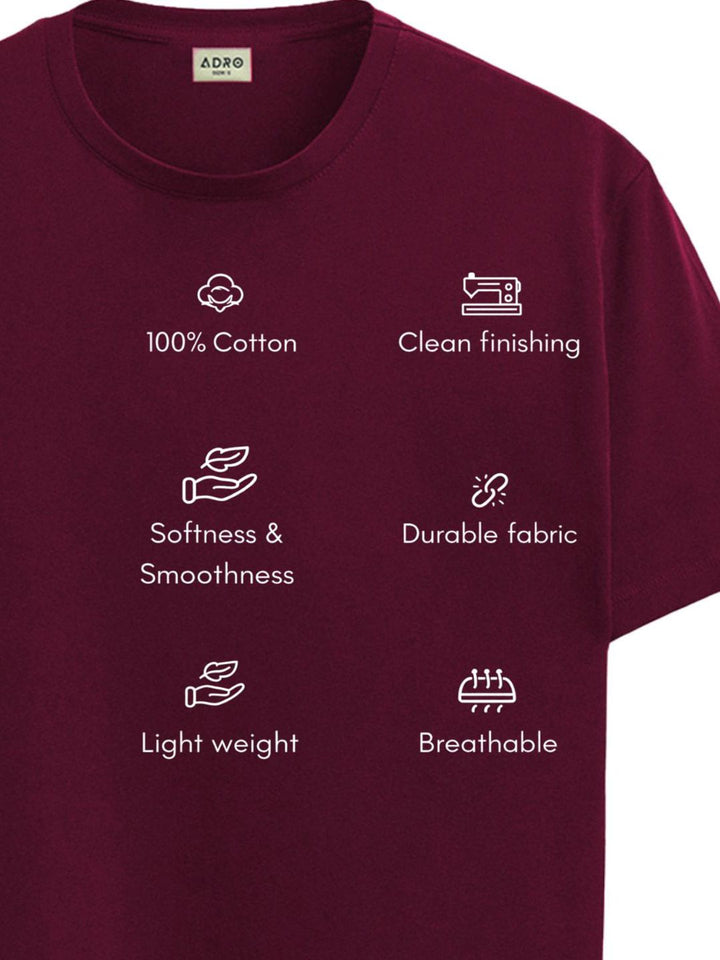 ADRO Men Typography Printed T-shirt