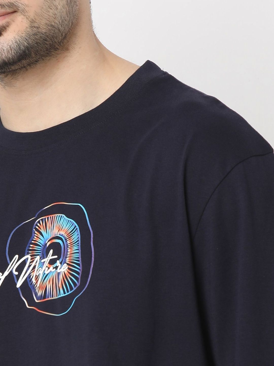 SPYKAR Men Graphic Printed Round Neck Cotton T-shirt