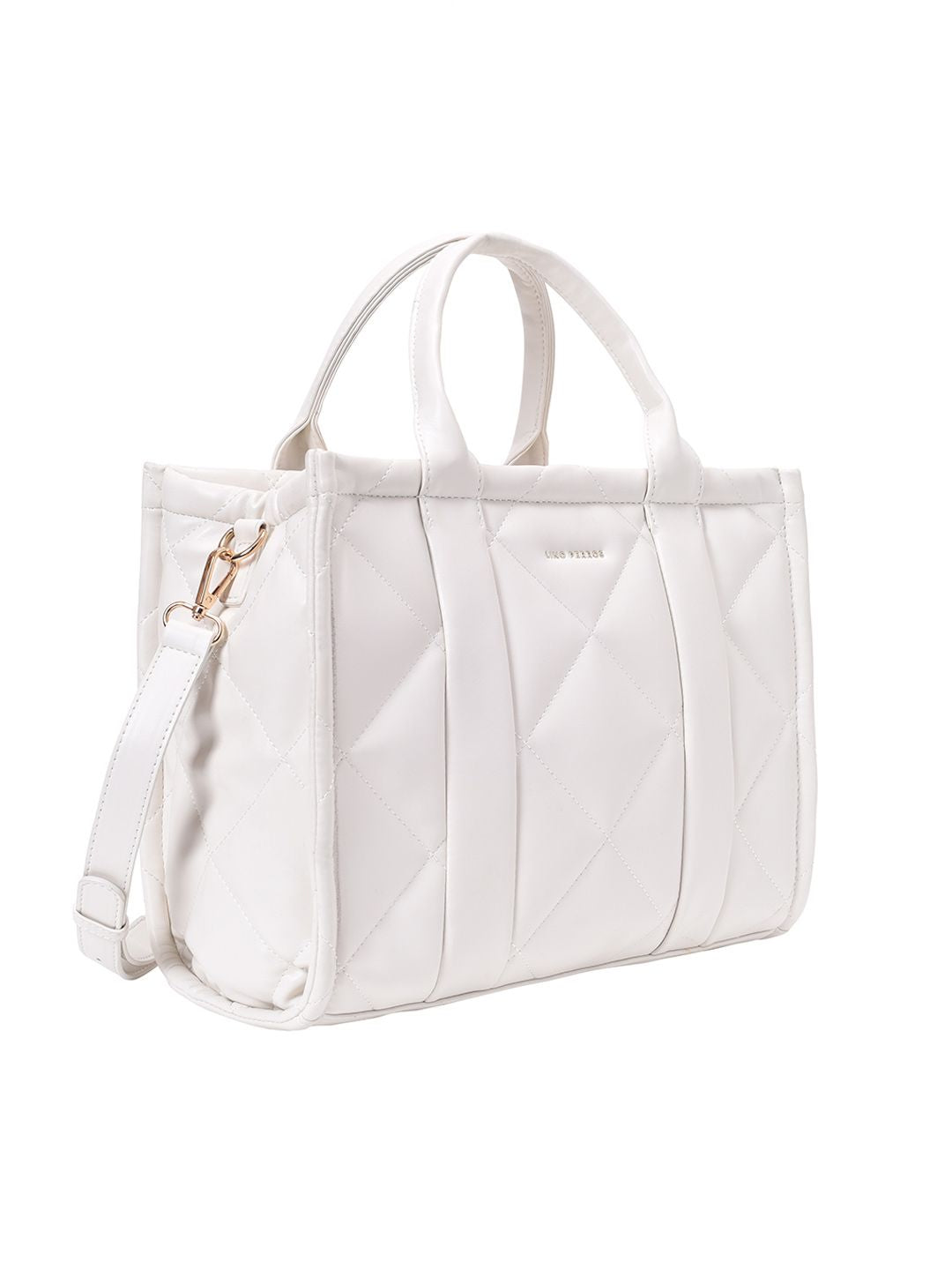 Lino Perros Quilted Structured Handheld Bag