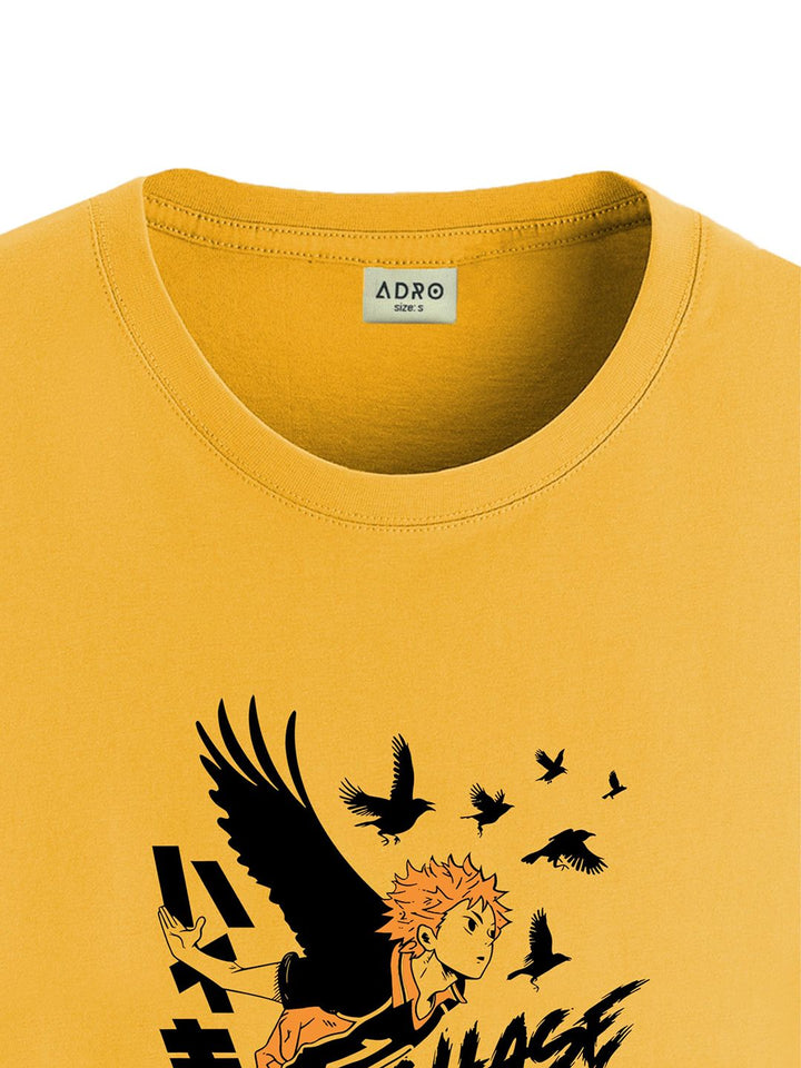 ADRO Men Typography Printed Applique T-shirt