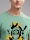 ADRO Men Printed Applique T-shirt