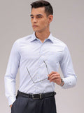 The Indian Garage Co. X Luxe Men Cutaway Collar Checked Slim Fit Formal Shirt