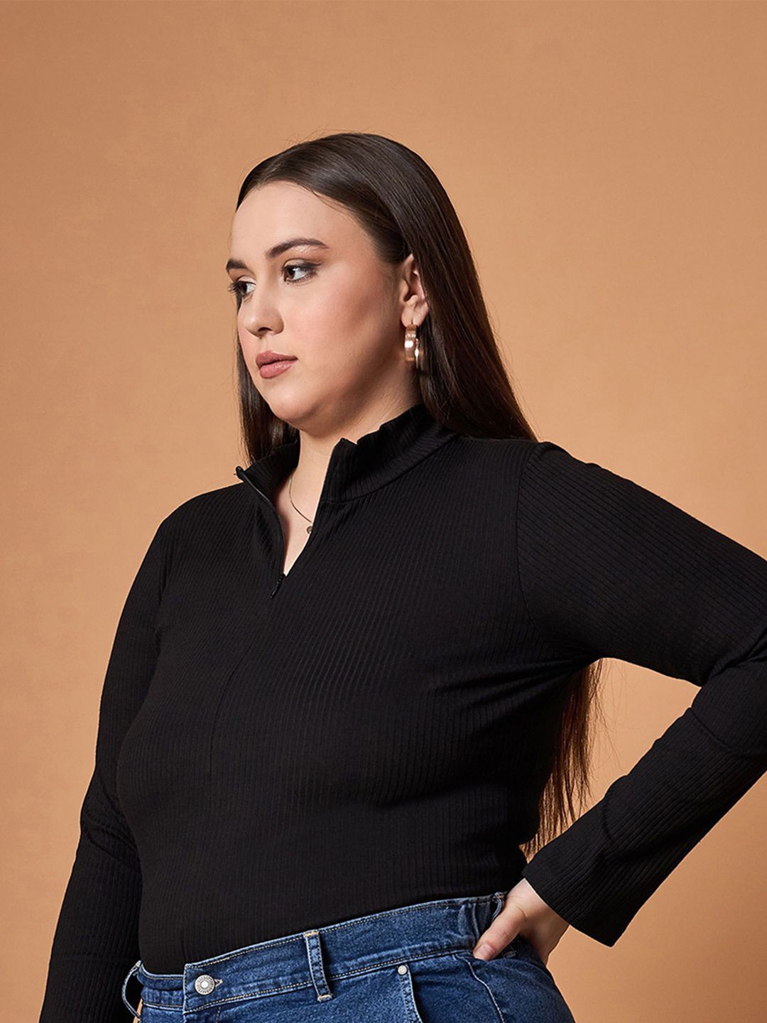 SASSAFRAS Curve Slit Sleeve Top