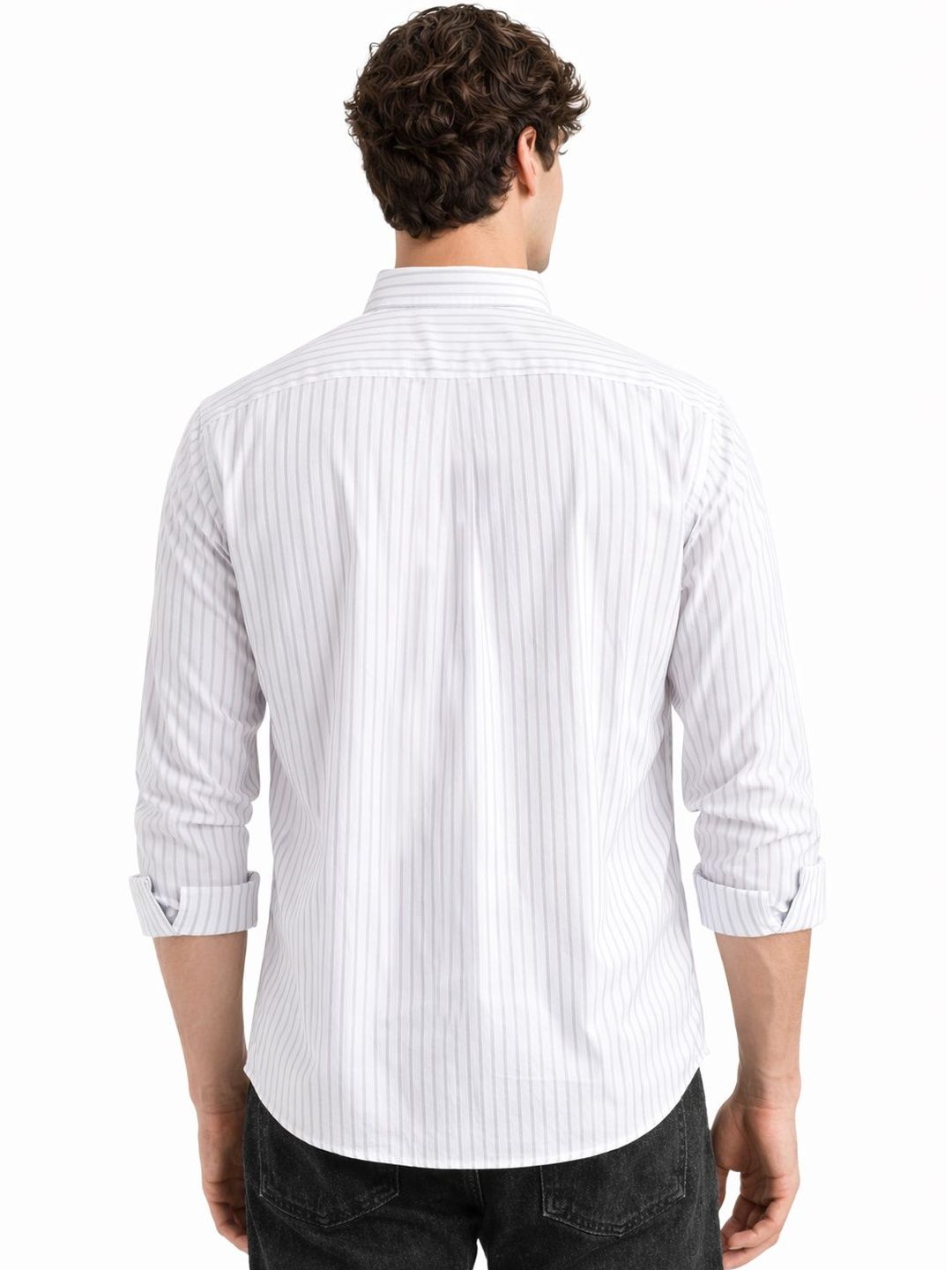 Baju Kasual Berjalur Standard Lelaki ADRO