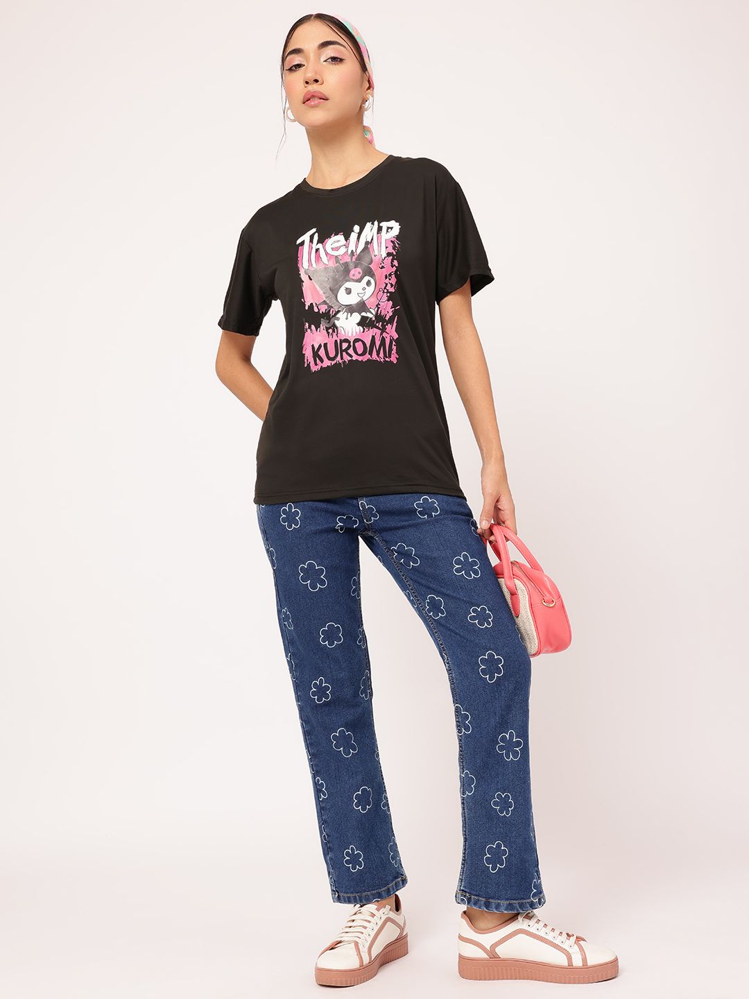 DressBerry Kawaii Rebel Printed T-shirt