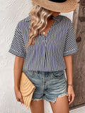 DressBerry Striped Extended Sleeves Top