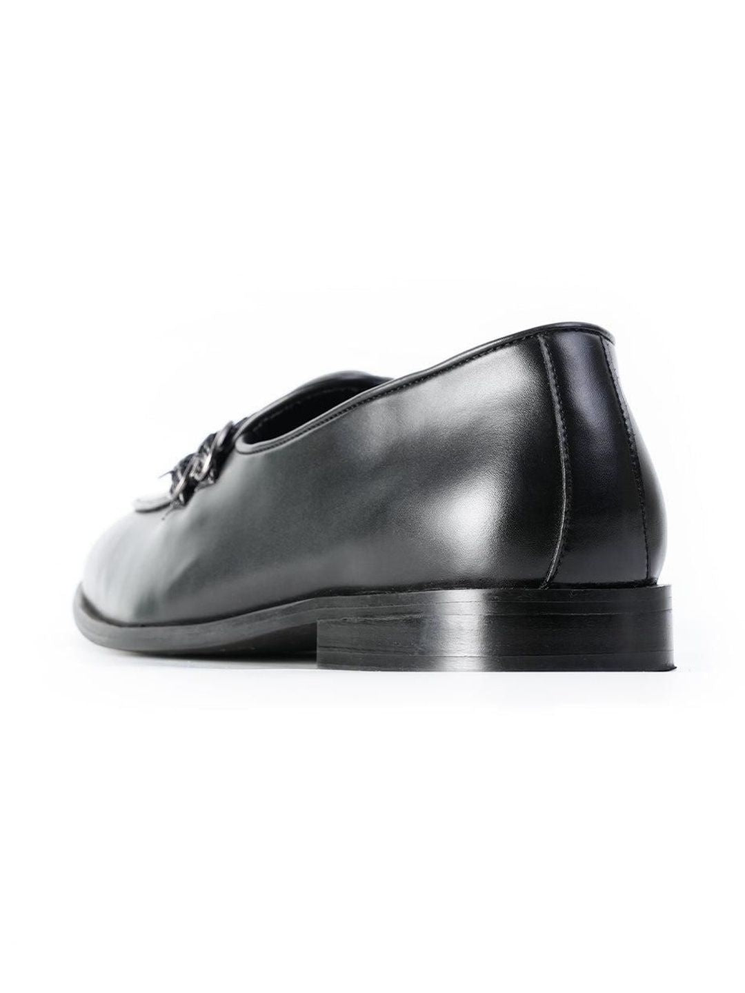 MONKSTORY Men Twin Braided-Bit Loafers
